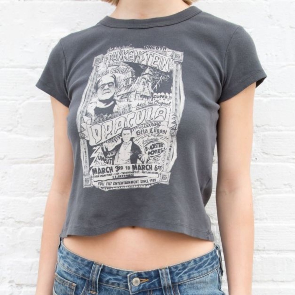 Brandy Melville Hailie Gray Frankenstein Top